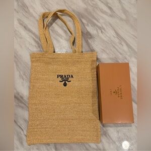 PRADA GWP tan tote bag